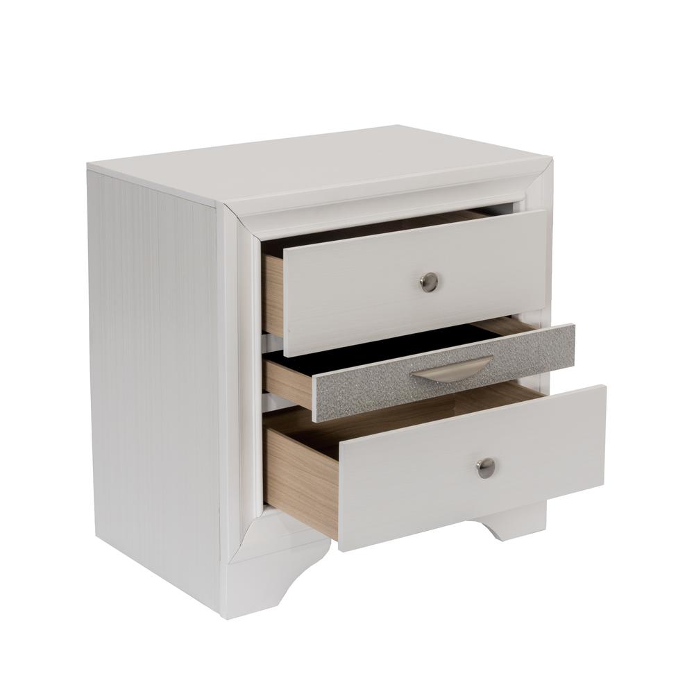 Nightstand with 2 Drawers and 1 Jewelry Drawer. Picture 2