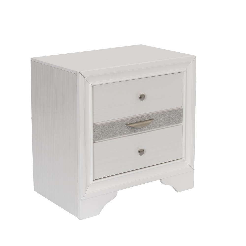 Nightstand with 2 Drawers and 1 Jewelry Drawer. Picture 1