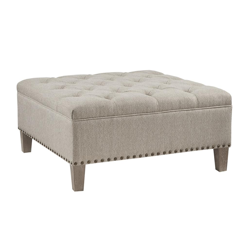 Lindsey Tufted Square Cocktail Ottoman. Picture 1
