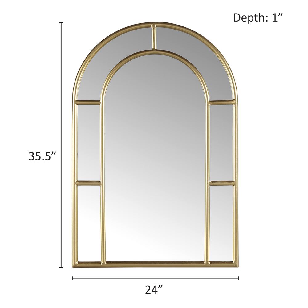 Gold Arched Wall Mirror. Picture 5