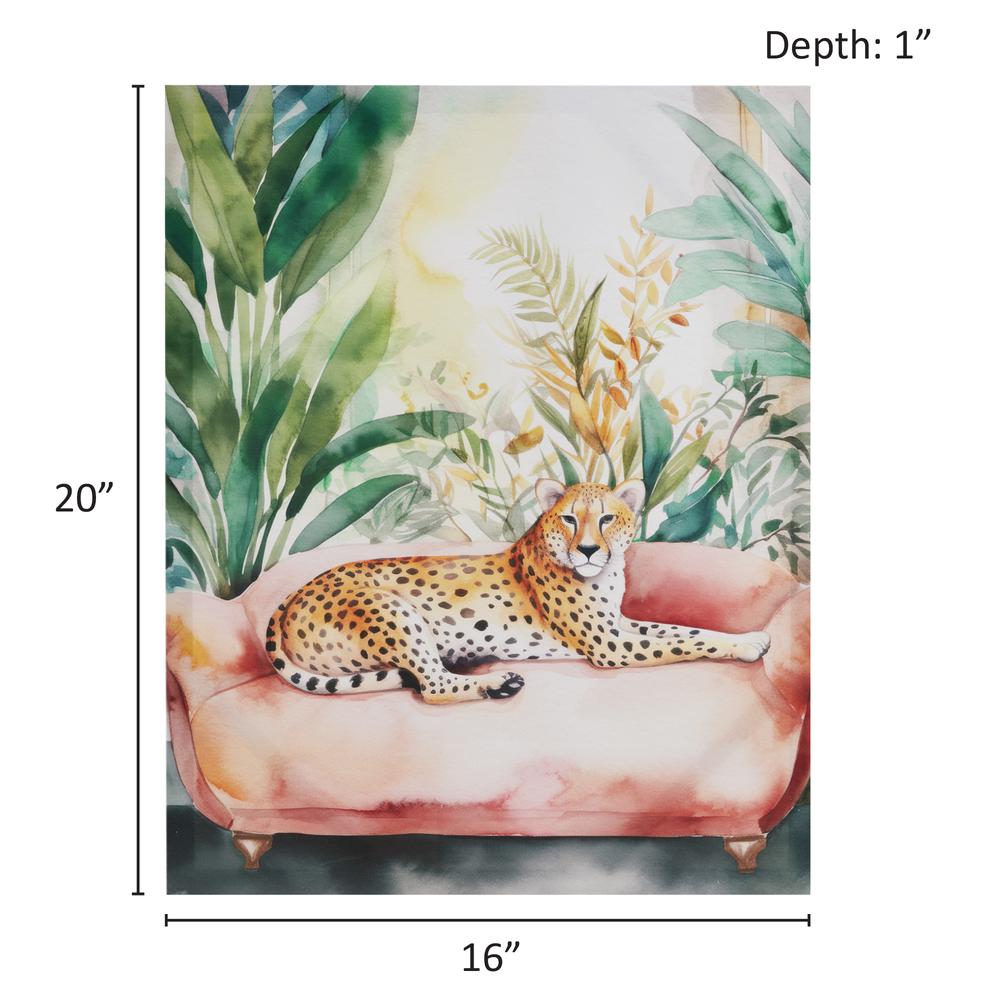 Jungle Cheetah Canvas Wall Art. Picture 2