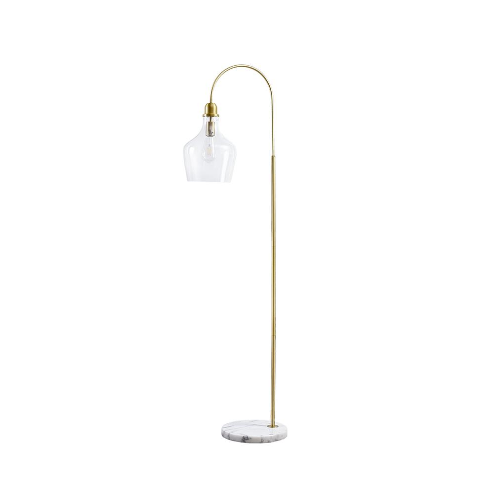 Arched Floor Lamp with Marble Base. Picture 3