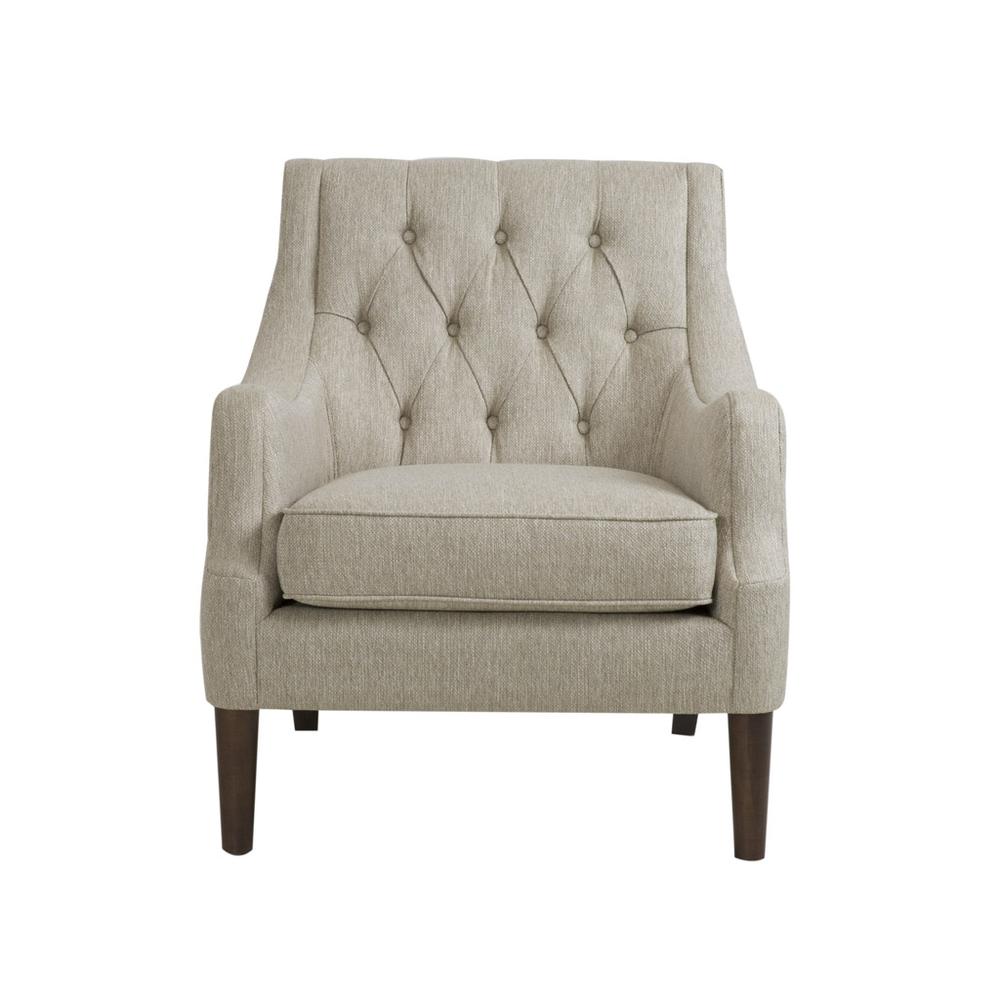 Button Tufted Accent Chair. Picture 1