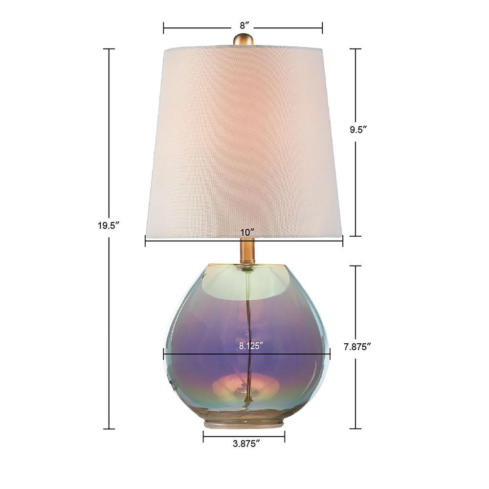 Iridescent Glass Table Lamp. Picture 5