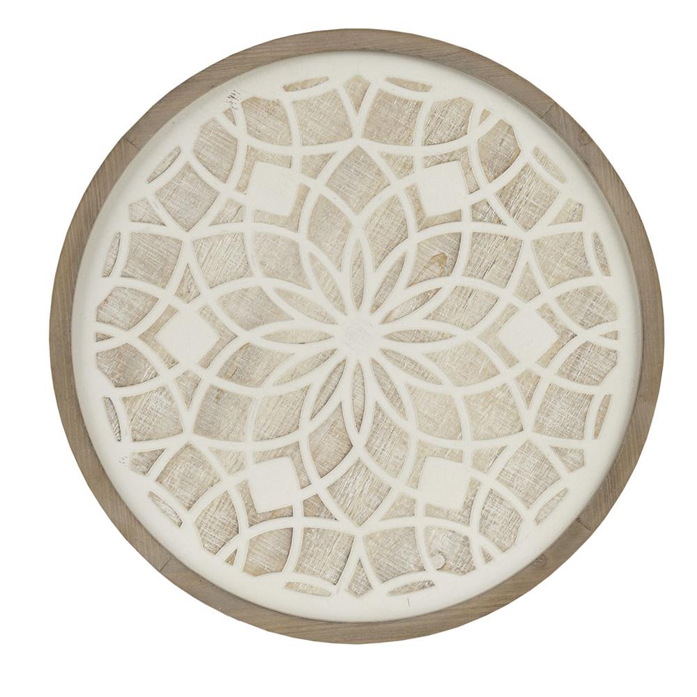 Round Two-tone Medallion Wall Decor. Picture 4