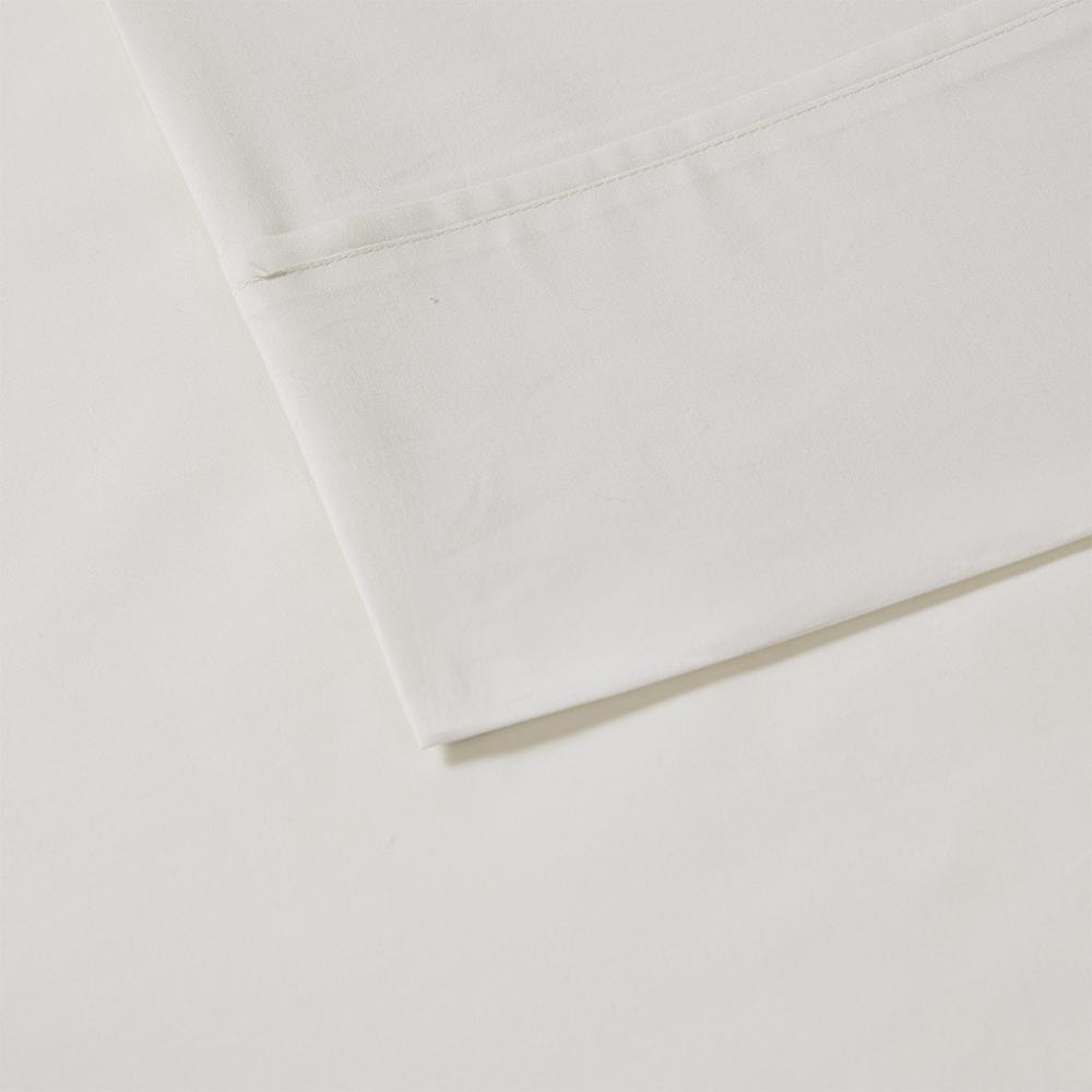 Cotton Peached Percale Sheet Set by the Belen Kox Ivory. The main picture.