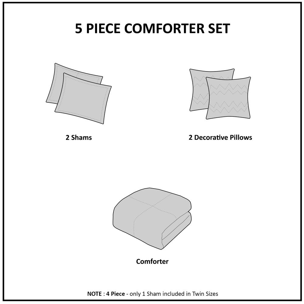 Metallic Printed Comforter Set. Picture 2
