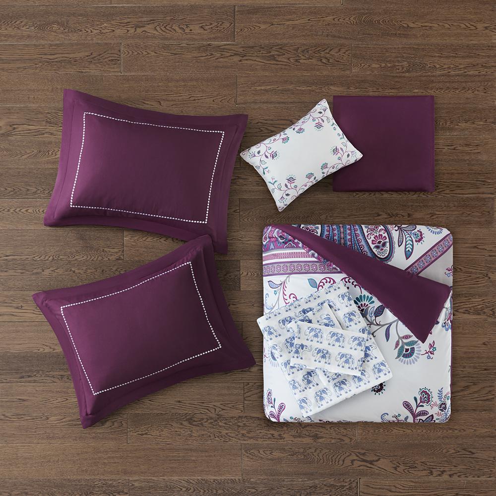 Tulay Boho Bed and Sheet Set - Purple, Belen Kox. Picture 15