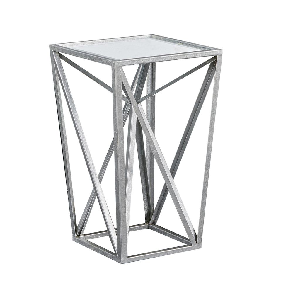 Angular Mirror Accent Table. Picture 3