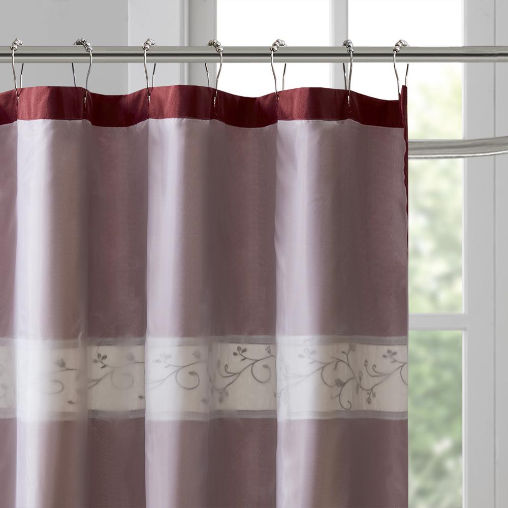 Serene Faux Silk Lined Shower Curtain, Belen Kox. Picture 2
