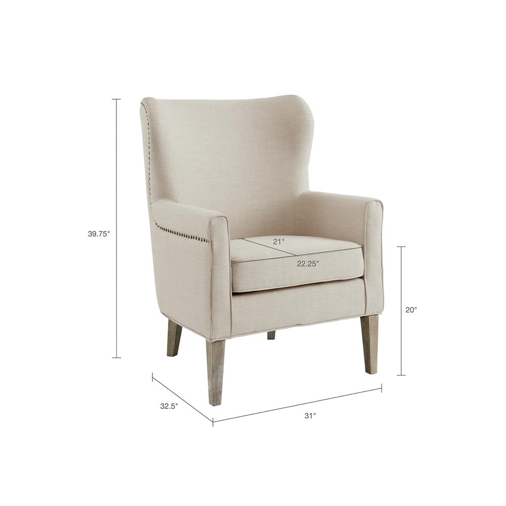 Timeless Elegance Wingback Accent Chair, Belen Kox. Picture 8