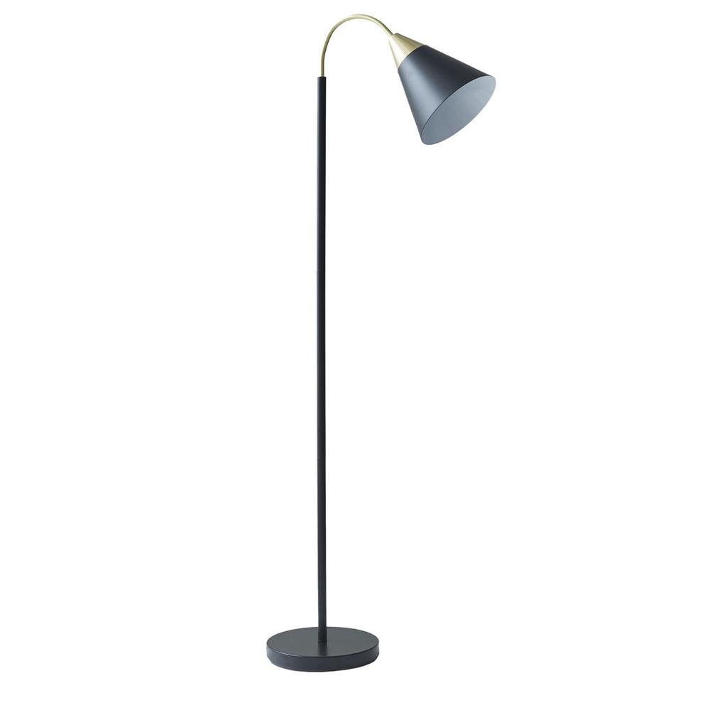 Arched Metal Floor Lamp with Chimney Shade. Picture 2