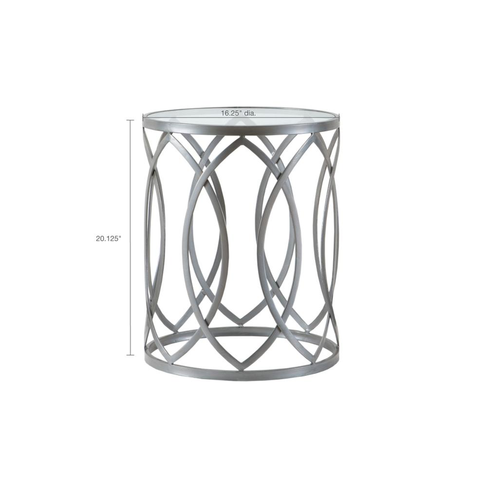 Arlo Metal Eyelet Accent Table,FPF17-0295. Picture 3