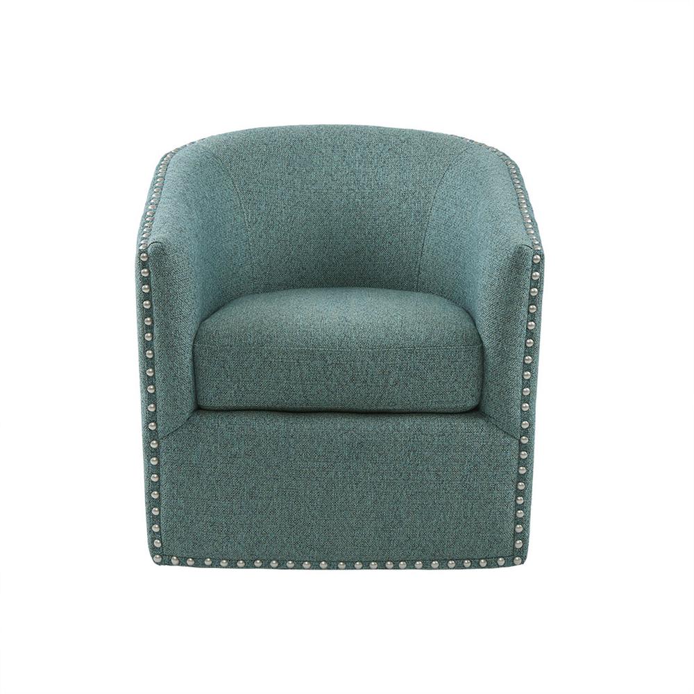 Indigo Teal Swivel Chair, Belen Kox. Picture 1