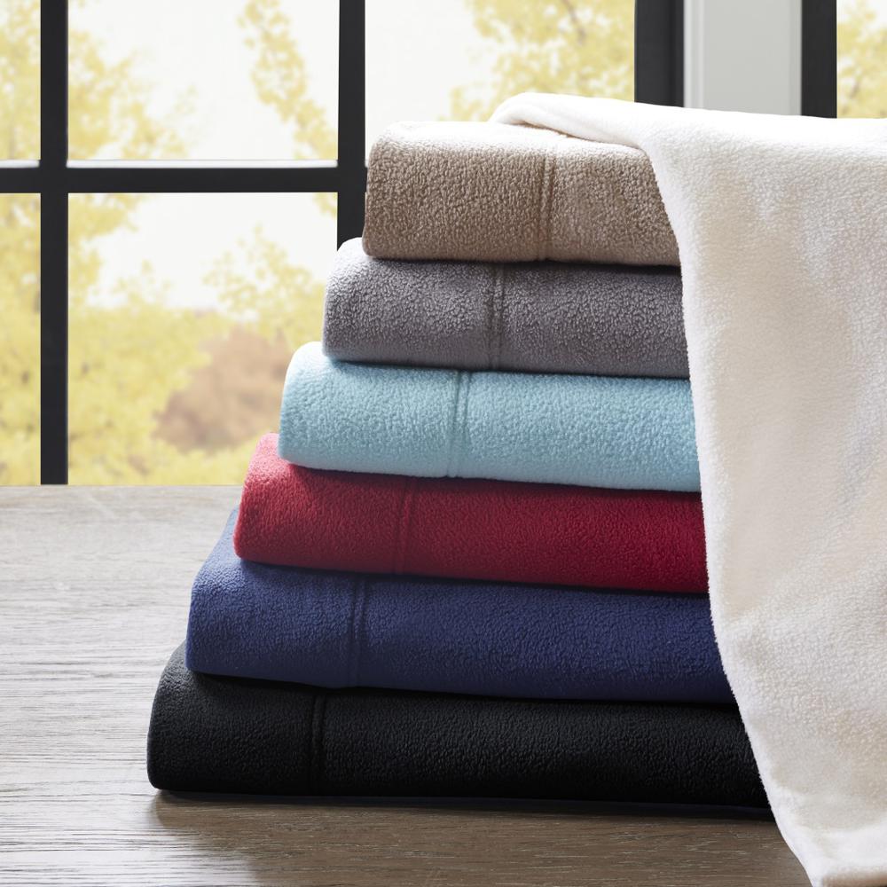 100% Polyester Knitted Micro Fleece Solid Sheet Set,SHET20-596. Picture 1