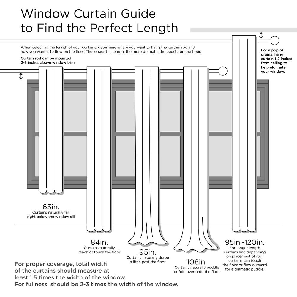 Twist Tab Lined Window Curtain Panel. Picture 5