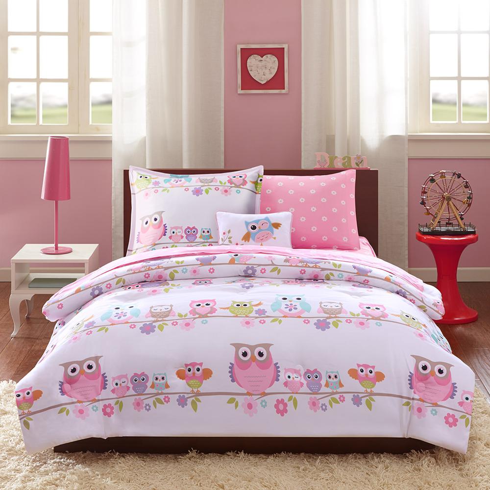 Owl Comforter Set with Bed Sheets. Picture 3