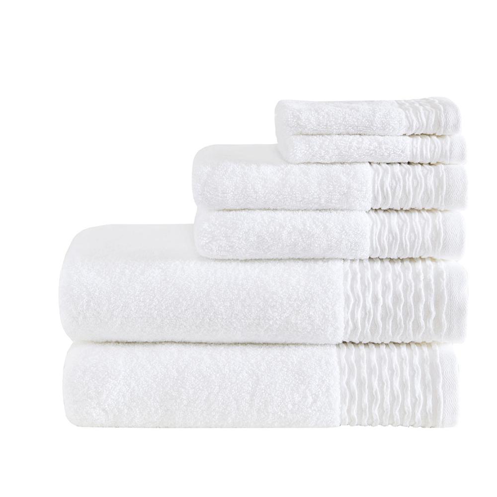 100% Cotton Wavy Border 6pcs Towel Set,MP73-5714. Picture 1