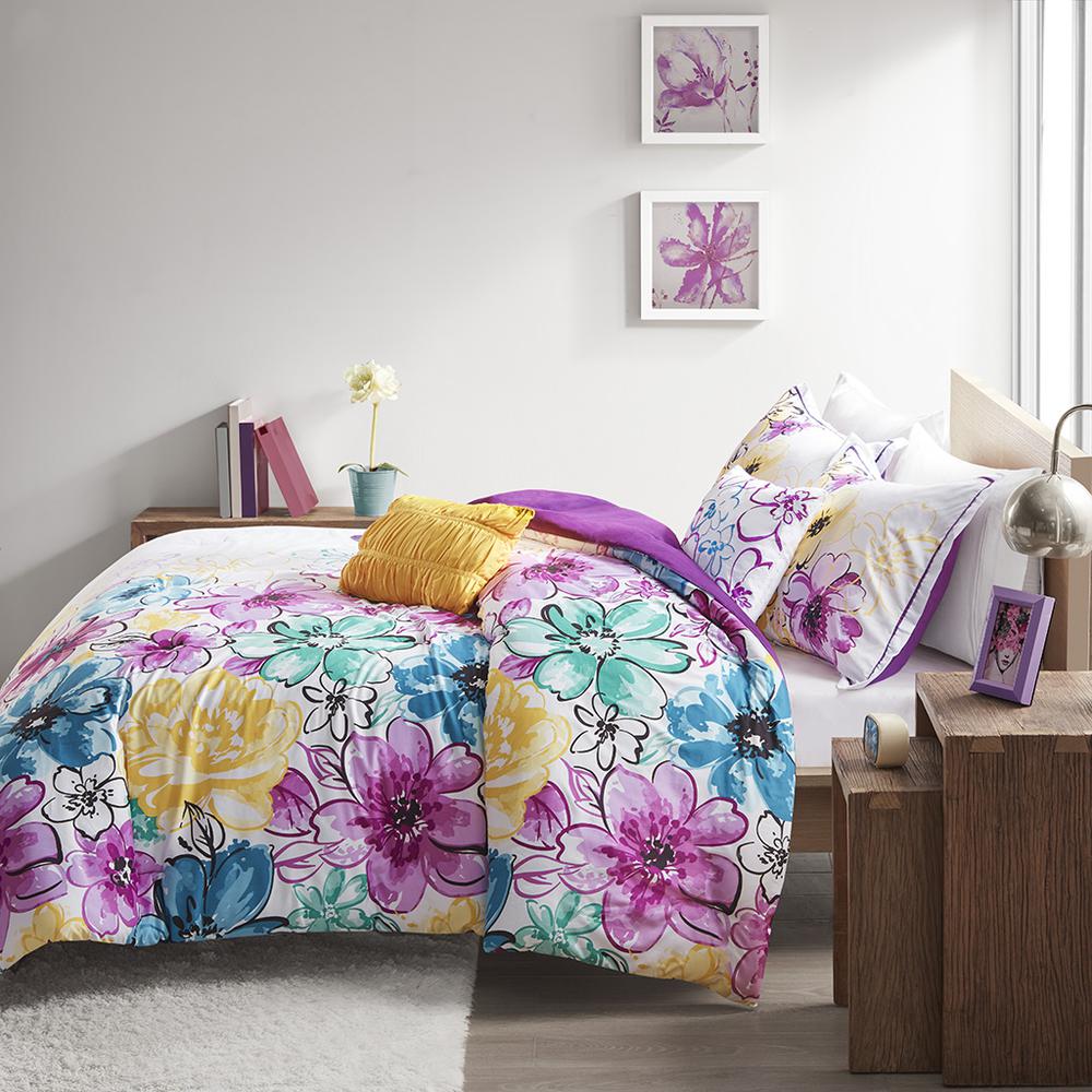 Floral Comforter Set. Picture 1