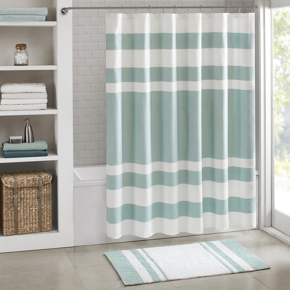 100% Polyester  Shower Curtain w/ 3M Treatment,MP70-4975. Picture 2