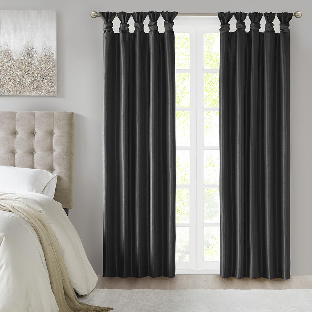 Twist Tab Total Blackout Window Curtain Panel. Picture 4