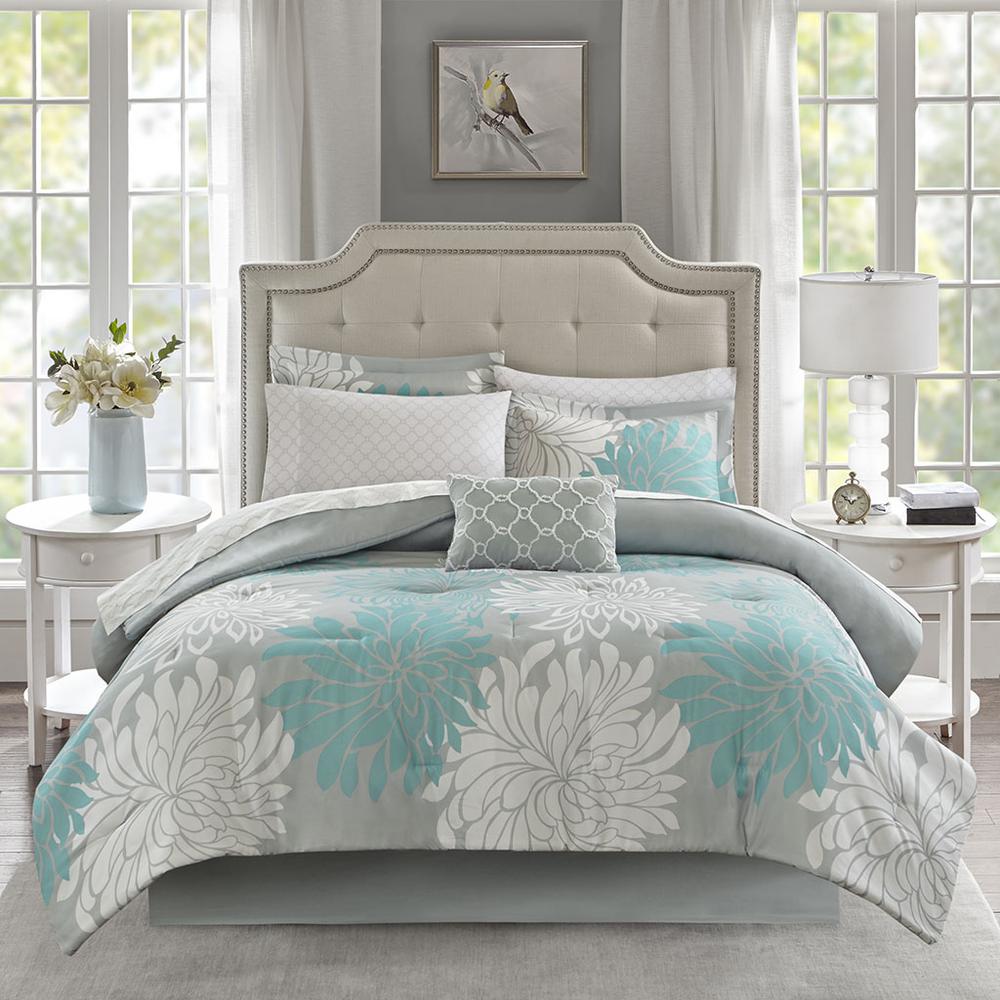 9 Piece Comforter Set with Cotton Bed Sheets. Picture 3