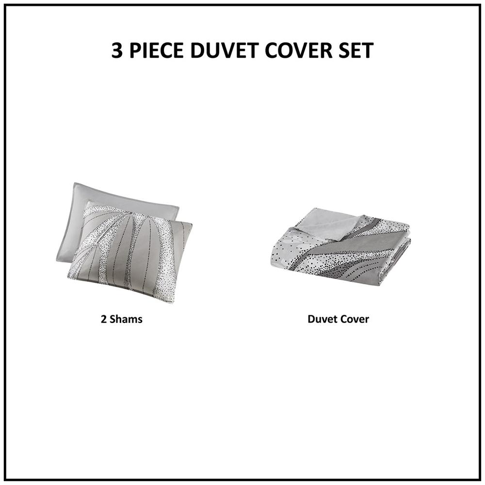 Botanical Cotton Duvet Cover Set. Picture 3