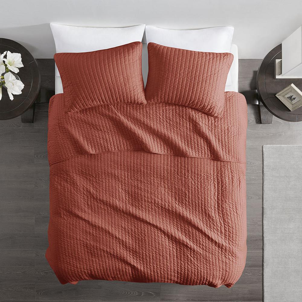 100% Polyester Microfiber Solid Brushed Coverlet Set,MP13-6858. Picture 7