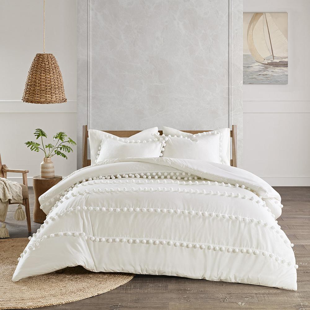 100% Cotton Pom Pom Comforter Set,MP10-6212. Picture 5