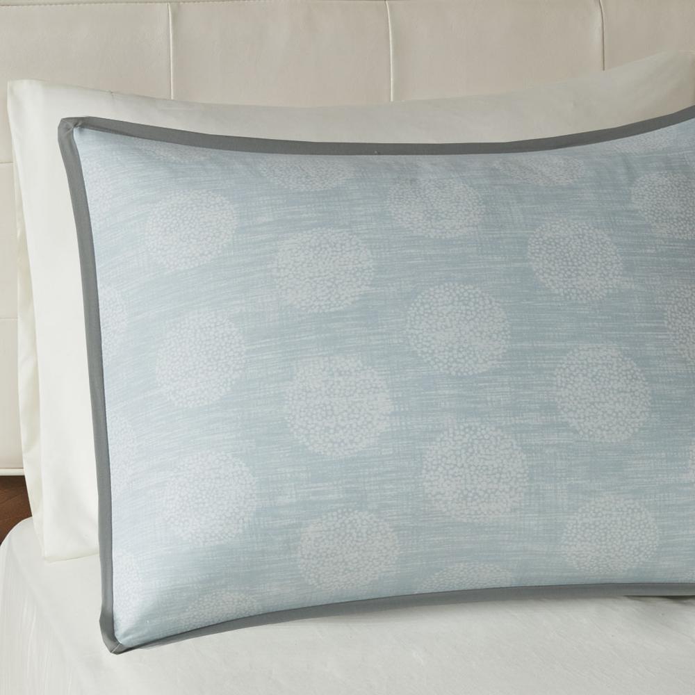 7 Piece Reversible Cotton Sateen Comforter Set. Picture 2