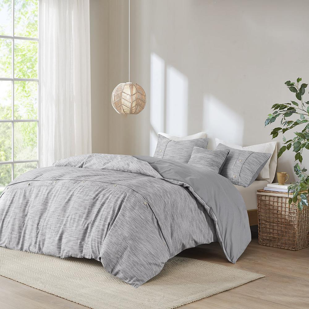 60% Organic Cotton 40% Cotton Comforter Cover Set W/ Removable Insert, LCN10-0101. Picture 3