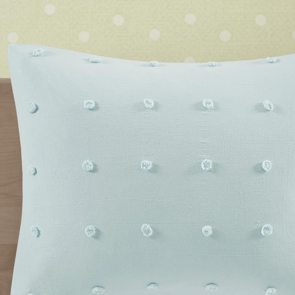 Cotton Jacquard Pom Pom Comforter Set. Picture 5