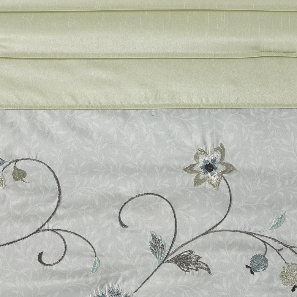 7 Piece Embroidered Comforter Set,MP10-4190. Picture 17