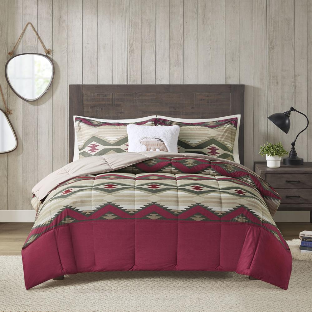 Down Alternative Comforter Set with Throw Pillow. Picture 5