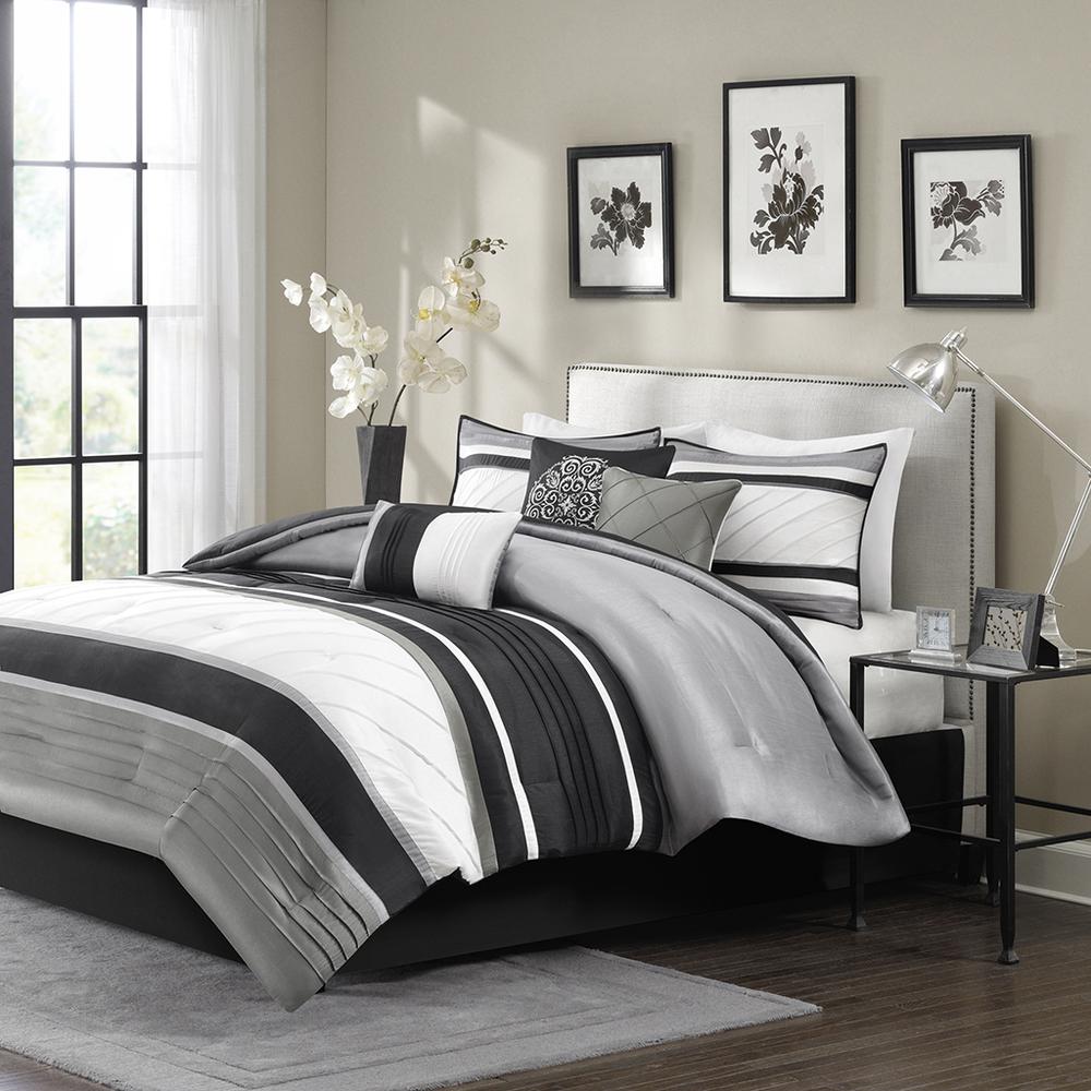 100% Polyester Polyoni Pieced 7-Pieces Comforter Set, Belen Kox. Picture 1
