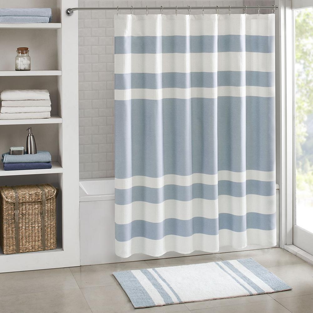 100% Polyester  Shower Curtain w/ 3M Treatment,MP70-4986. Picture 2