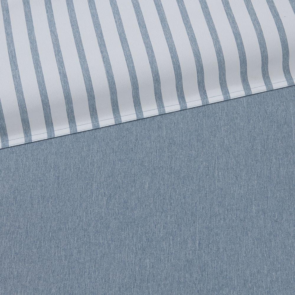 Reversible Yarn Dyed Stripe Down Alternative Comforter Set. Picture 5