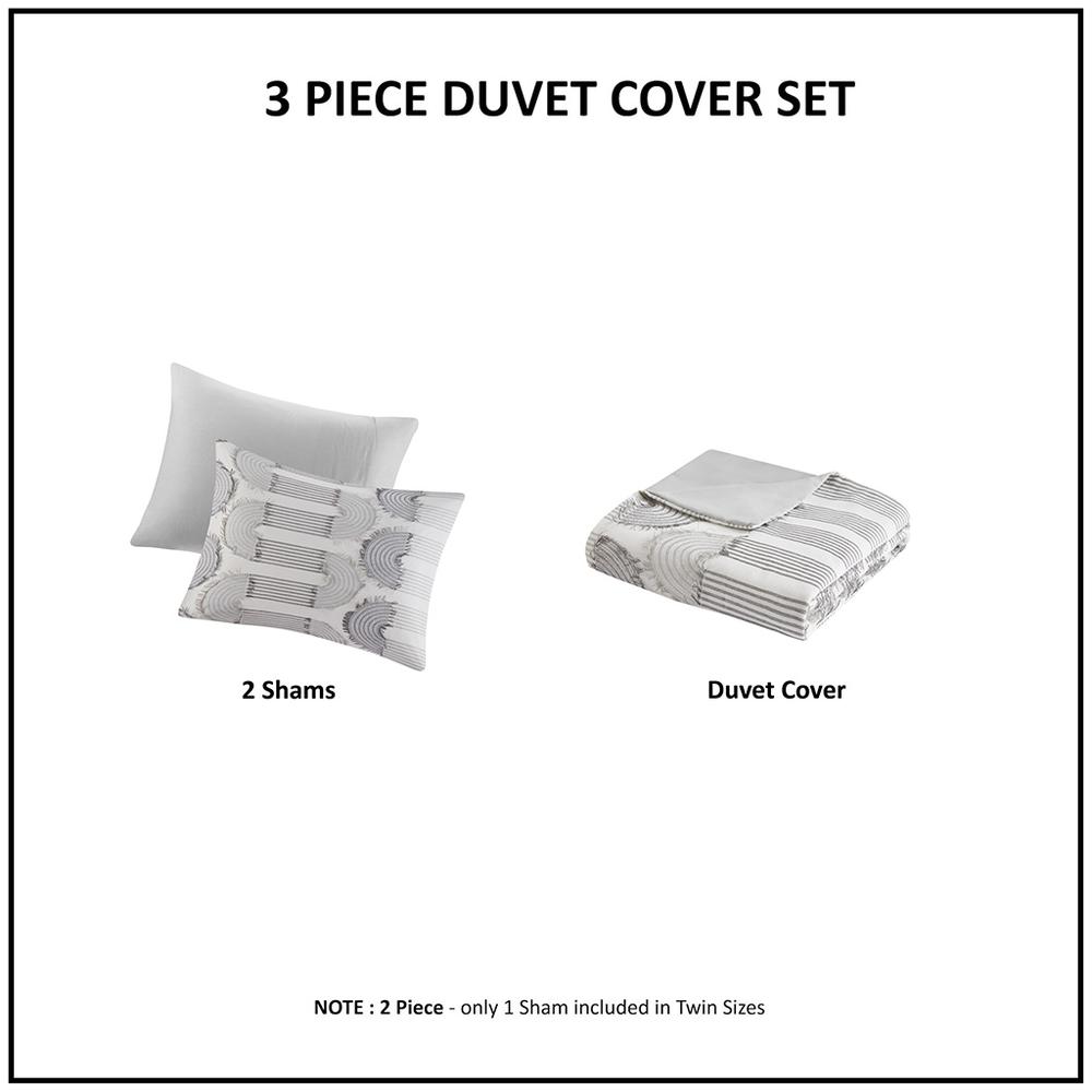 Clip Jacquard Duvet Cover Set. Picture 2