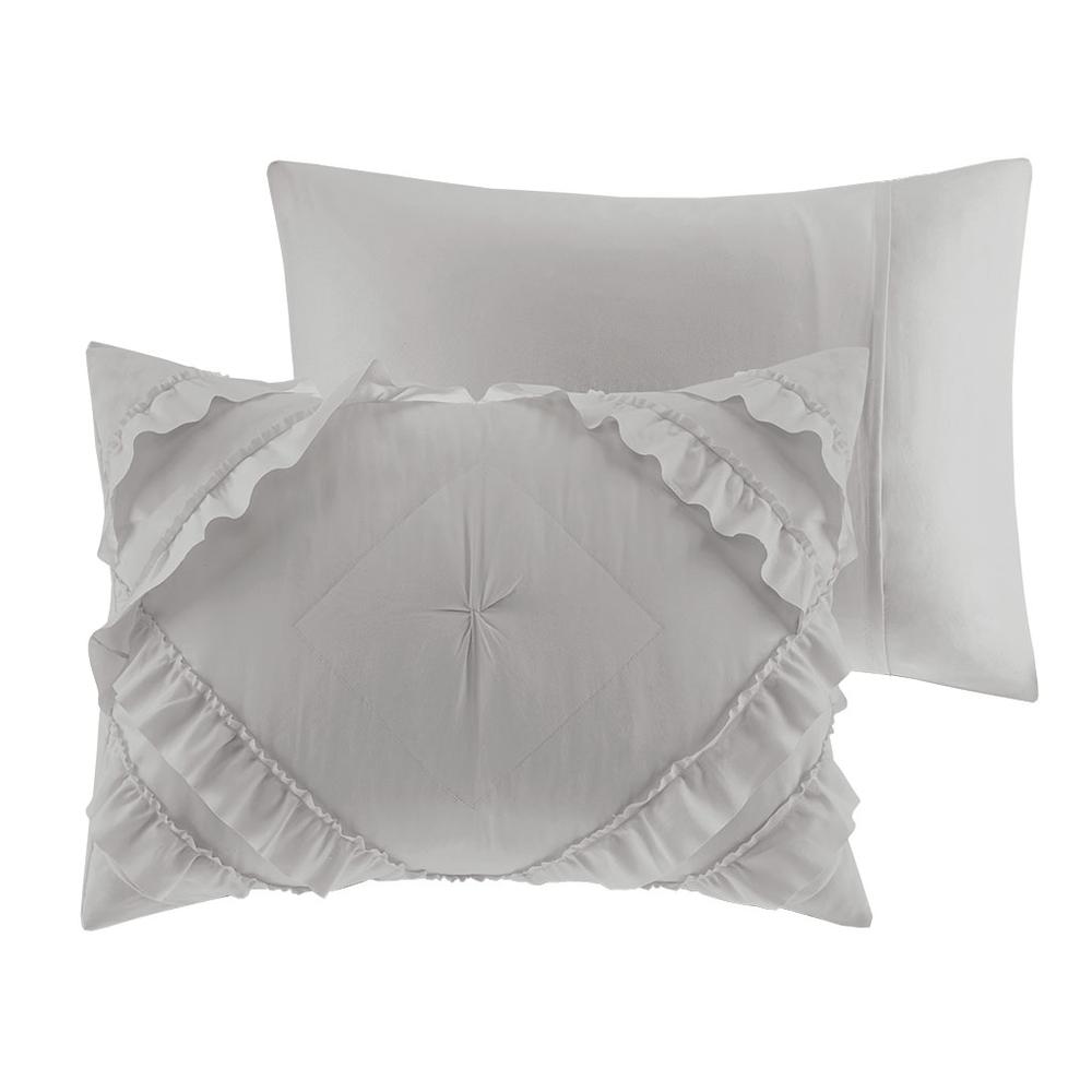 100% Polyester Coverlet Set With Ruffles,ID13-1642. Picture 15