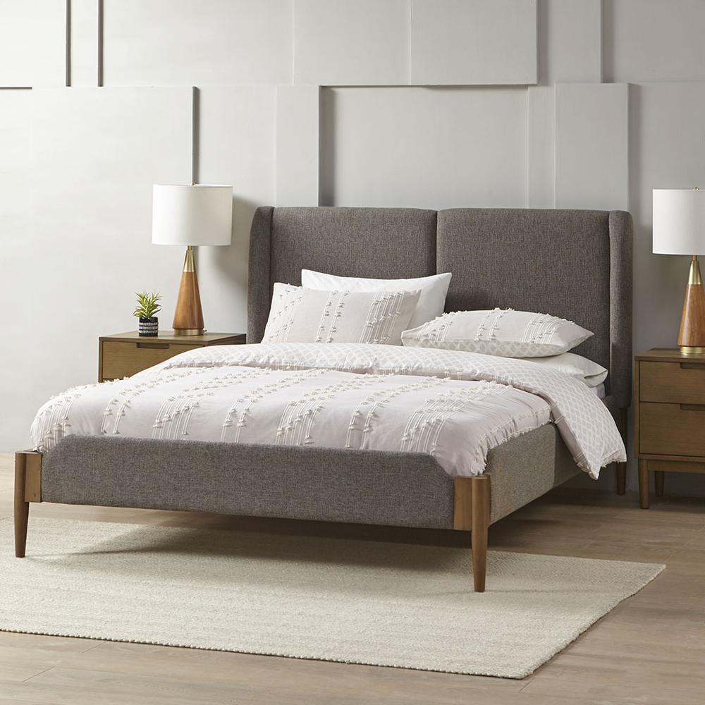 Mallory Brown Multi King Size Upholstered Bed, Belen Kox. Picture 3
