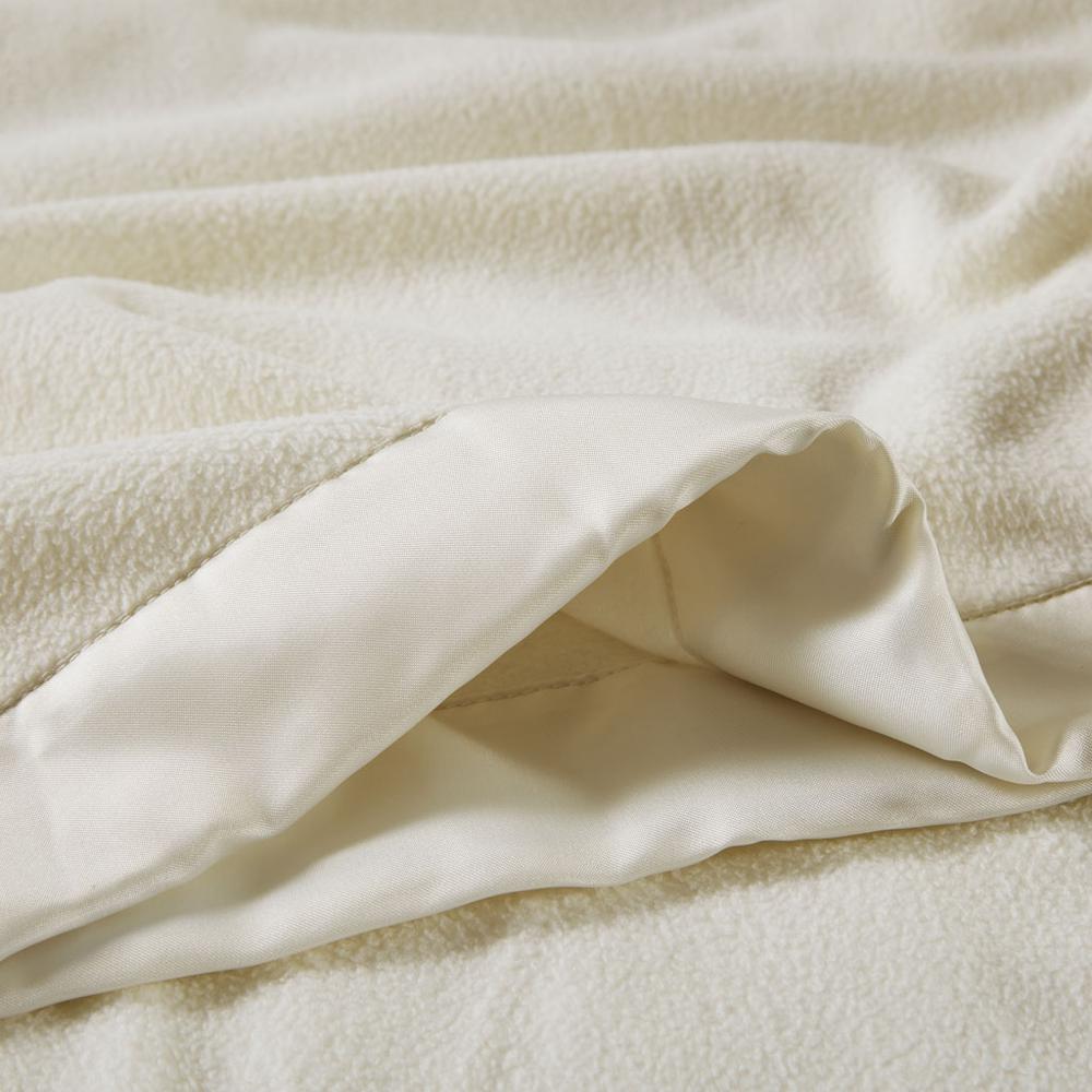 100% Polyester Knitted Micro Fleece Blanket w/ 2" Matte Satin Binding,BL51-0516. Picture 3