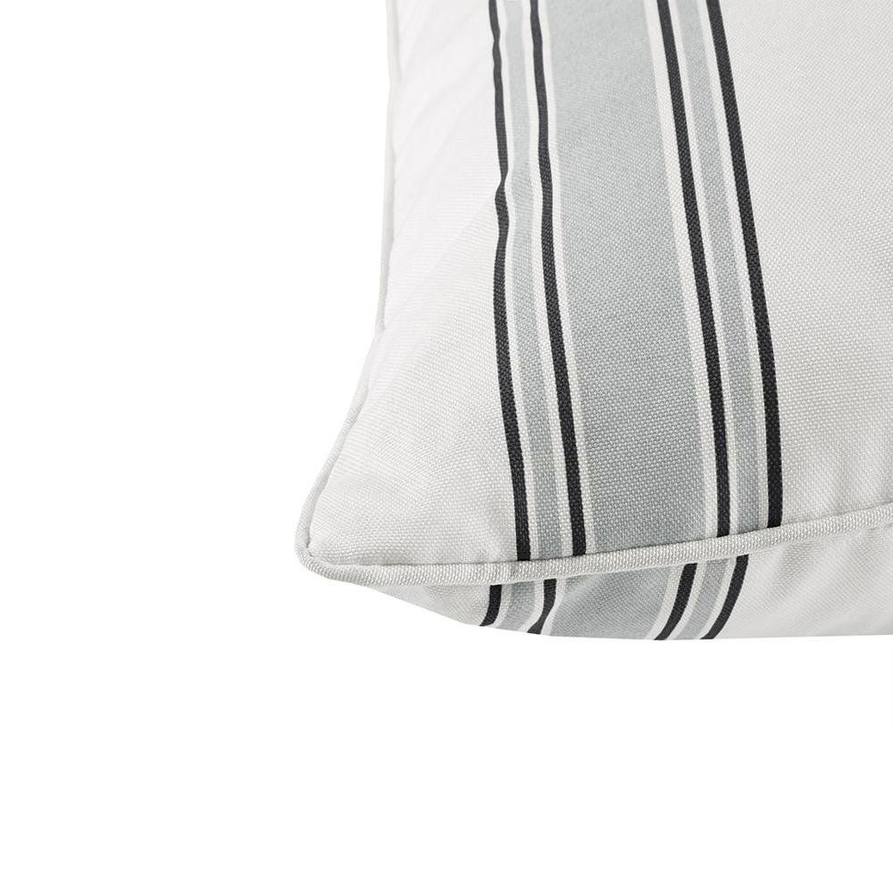 Printed Stripe 3M Scotchgard Outdoor Square Pillow. Picture 1