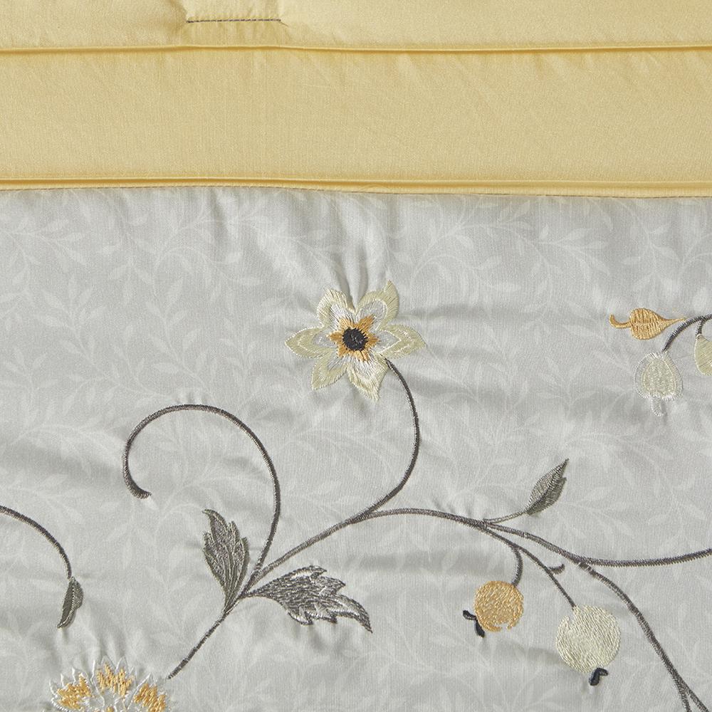 Embroidered 7 Piece Comforter Set. Picture 2