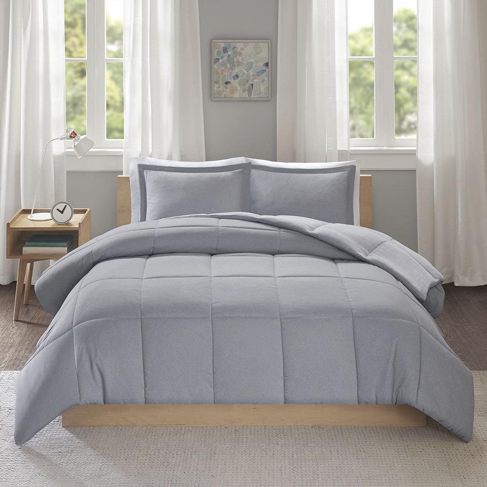 100% Polyester Microfiber Back Printed Velour to Chambray Comforter Set,ID10-1497. Picture 6