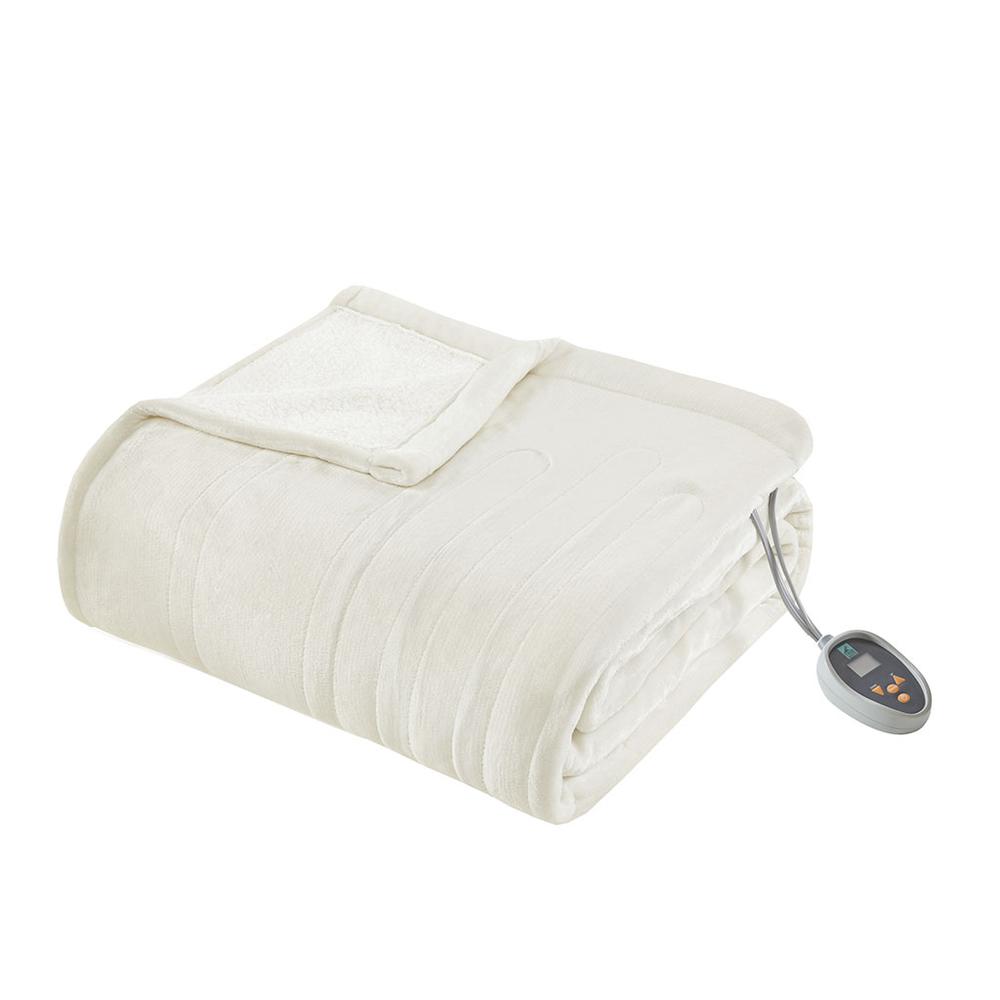 100% Polyester Solid Berber Heated Blanket with Bonus Automatic Timer,TN54-0192. Picture 7
