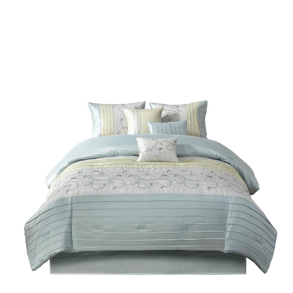 7 Piece Embroidered Comforter Set,MP10-4190. Picture 8