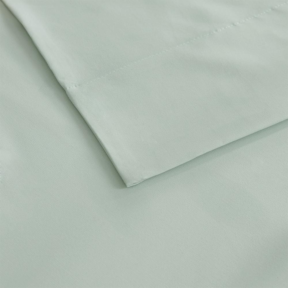 Smart Cool Microfiber Sheet Set, Aqua color. Picture 3