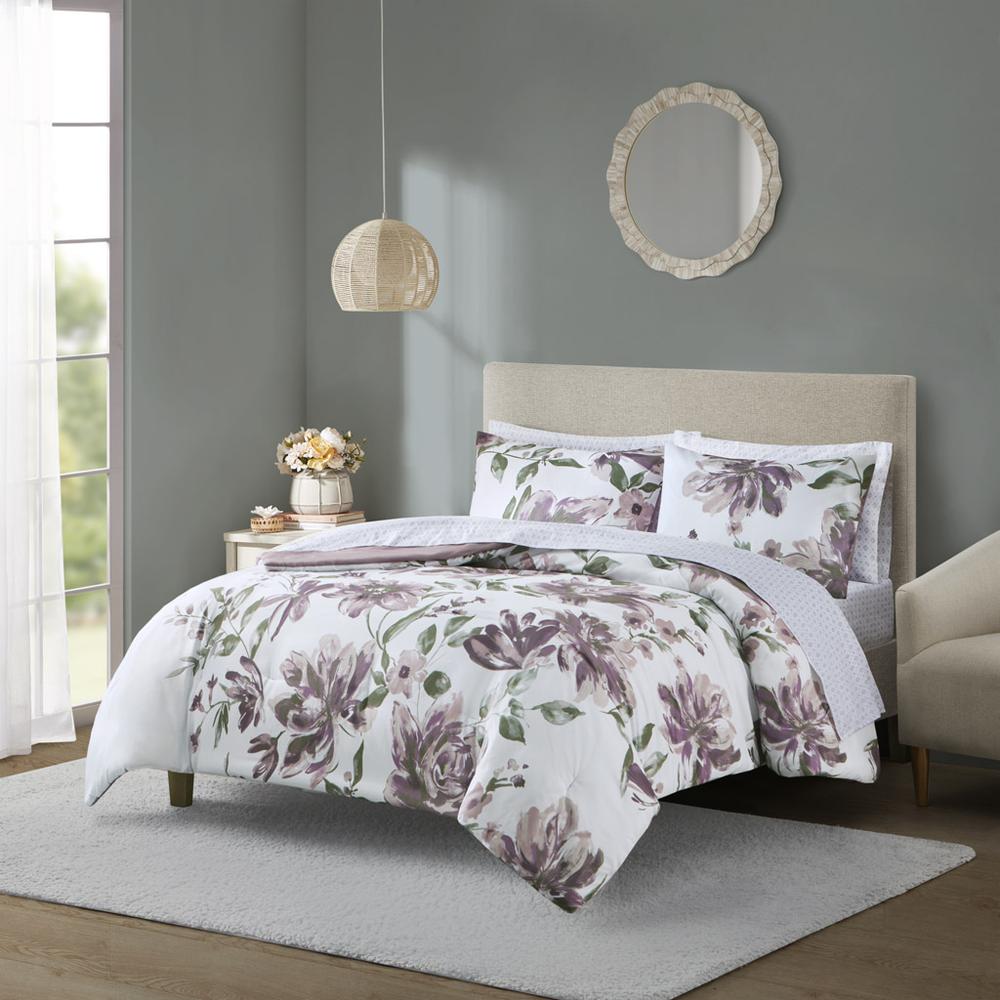 Floral Comforter Set with Bed Sheets. Picture 4