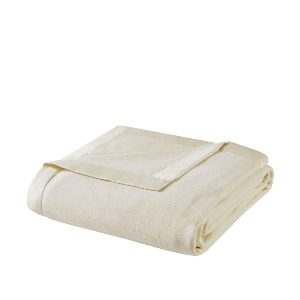 100% Polyester Knitted Micro Fleece Blanket w/ 2" Matte Satin Binding,BL51-0515. Picture 6