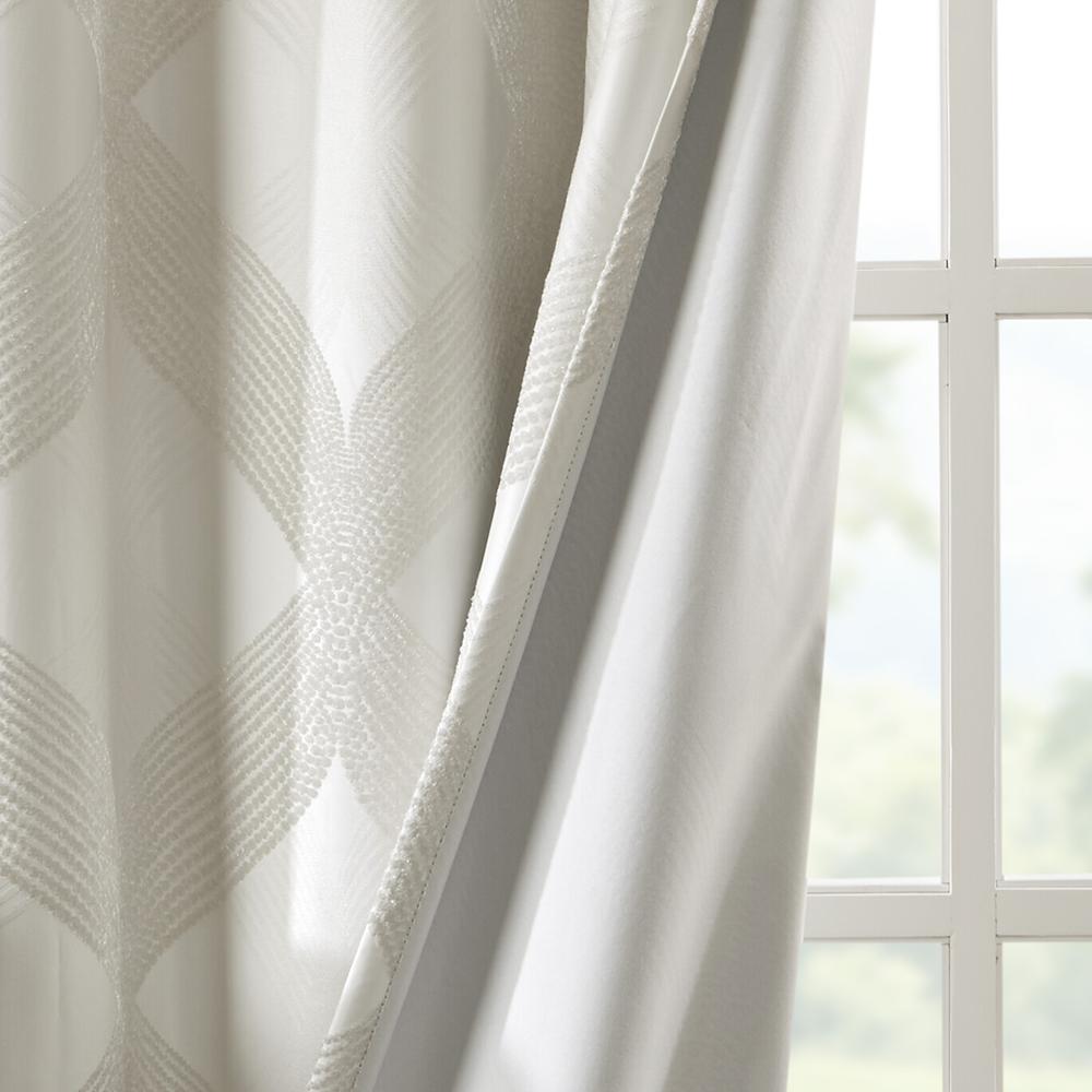 100% Polyester Jacquard Knitted Coated Total Blackout Window Panel,SS40-0060. Picture 12